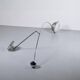 IMPORTANT ADJUSTABLE SUSPENSION 1970s CHROME STEEL PERSPEX ITALY WIRE