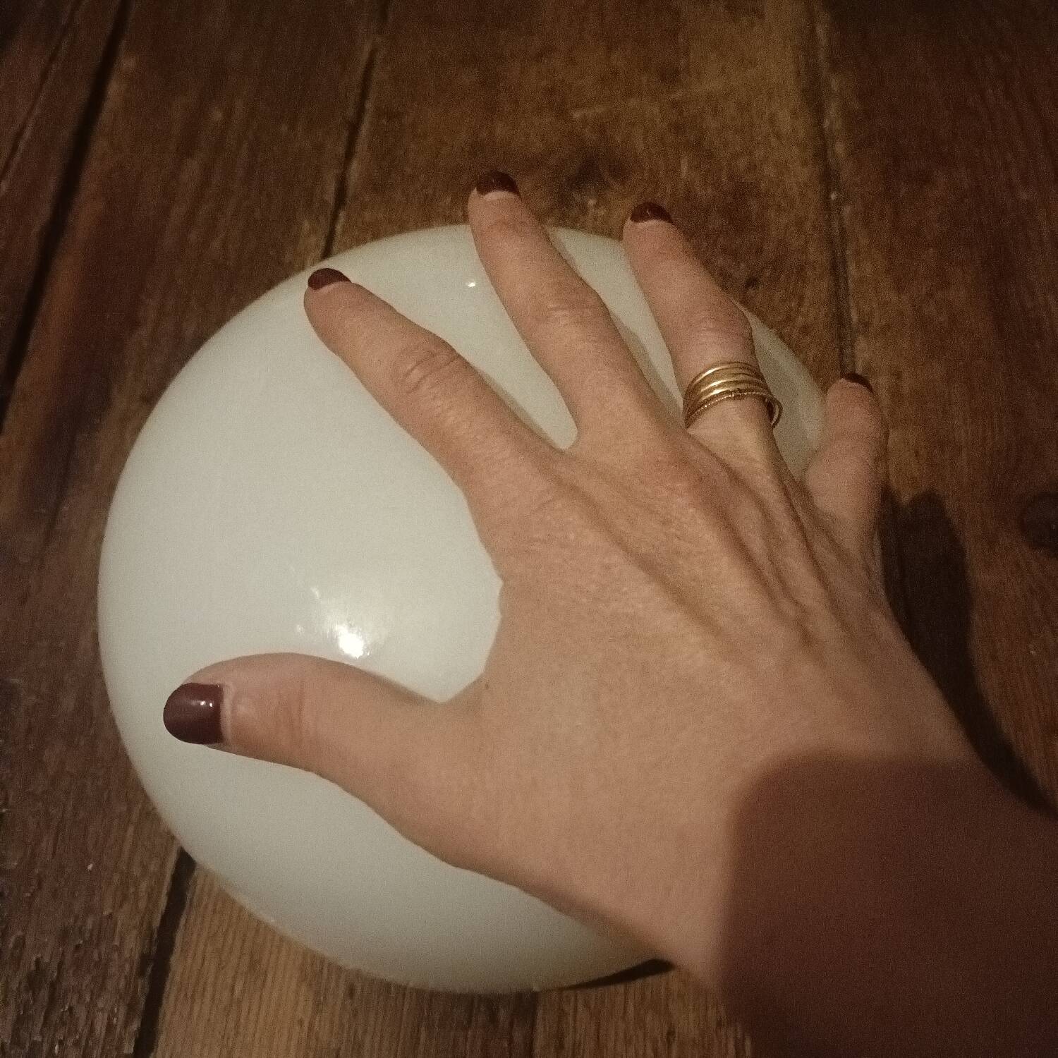 Wall light, white opal ceiling light