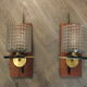 Paire d'appliques vintage années 50 Arlus style scandinave