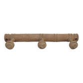 Wall-mounted coat rack with 3 hooks