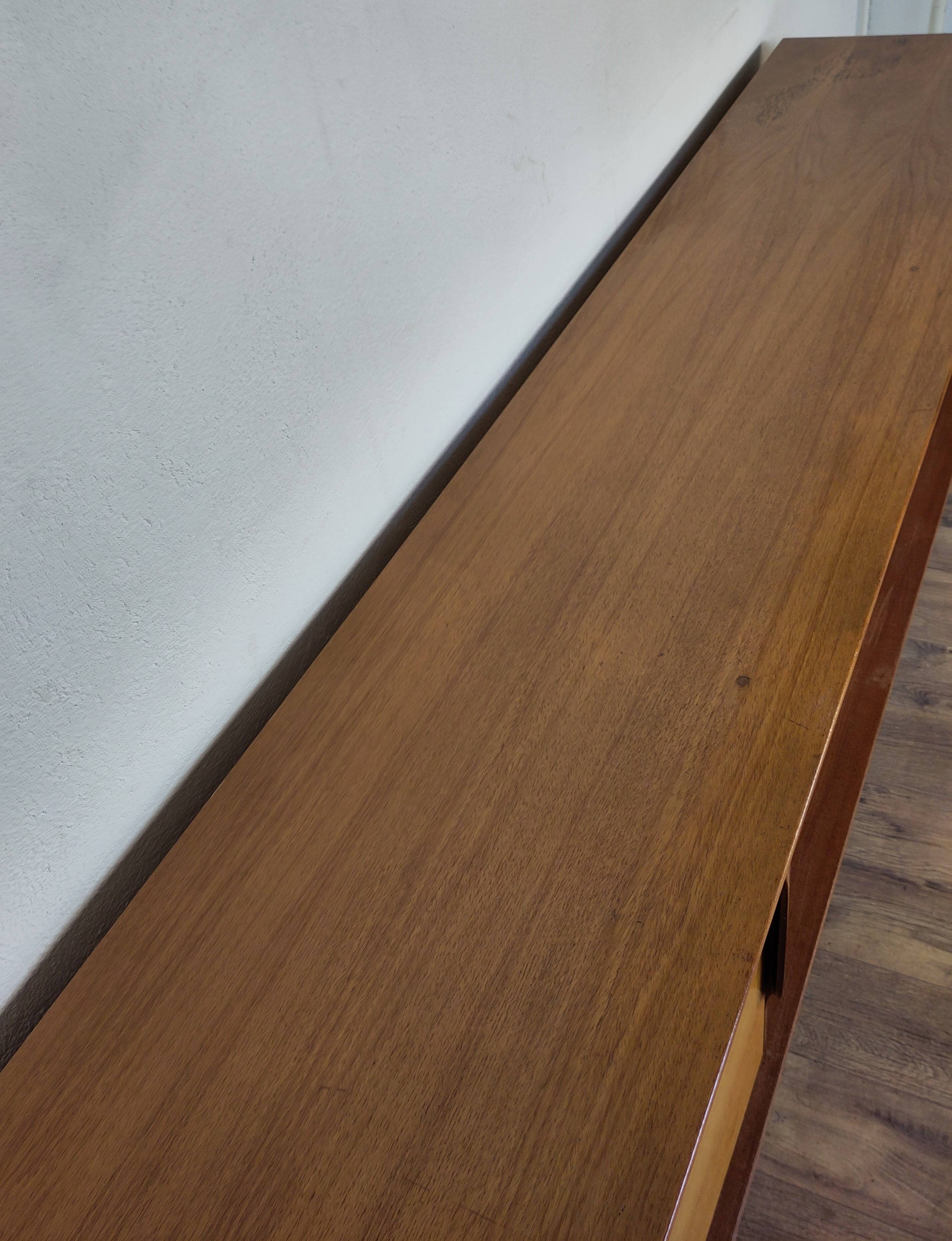 Scandinavian teak and metal sideboard