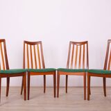 Fabric and Teak Dining Chairs by Leslie Dandy for G-Plan, 1960s, Set of 4