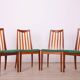 Fabric and Teak Dining Chairs by Leslie Dandy for G-Plan, 1960s, Set of 4