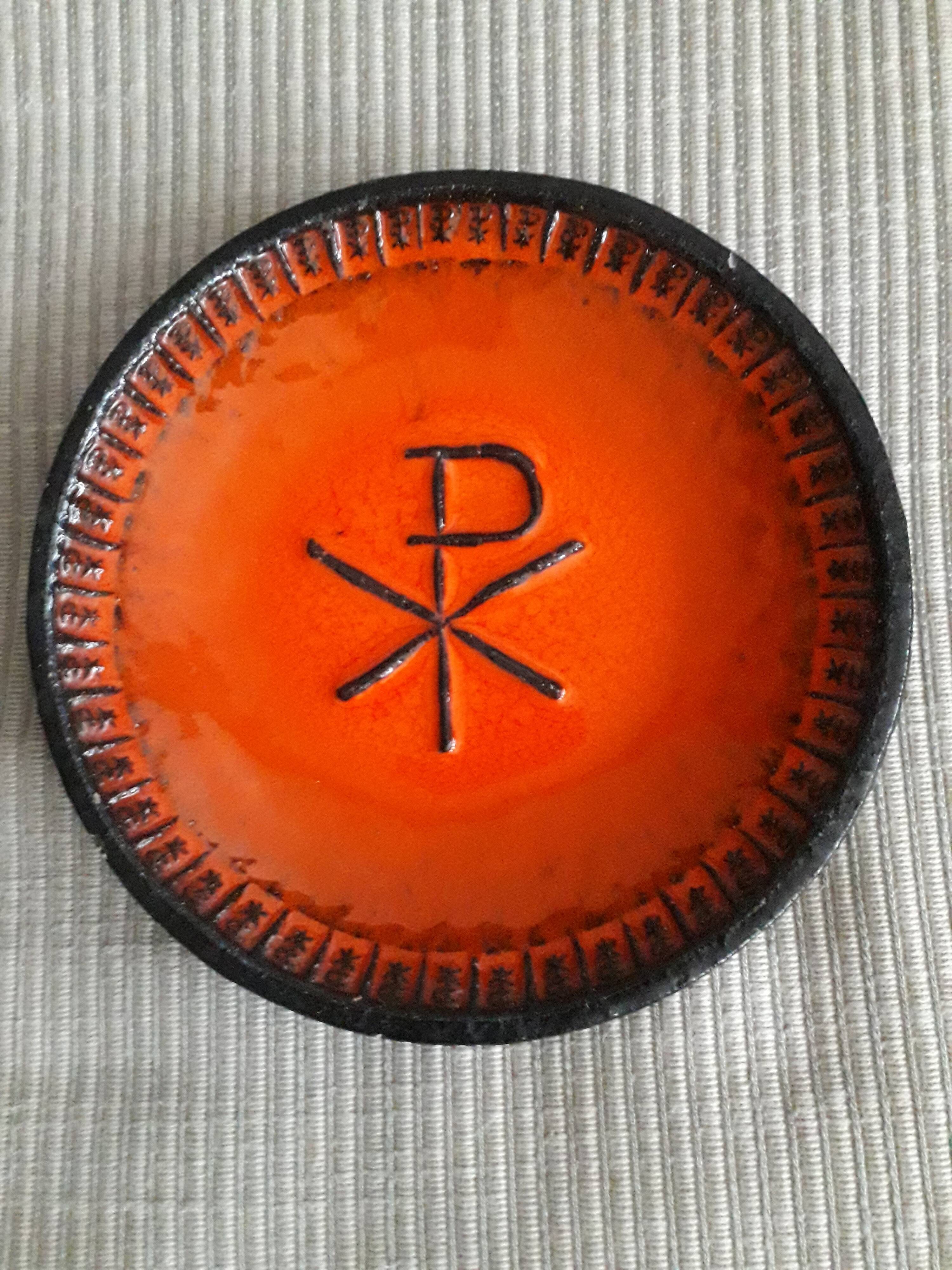 Signed vintage decorative ceramic