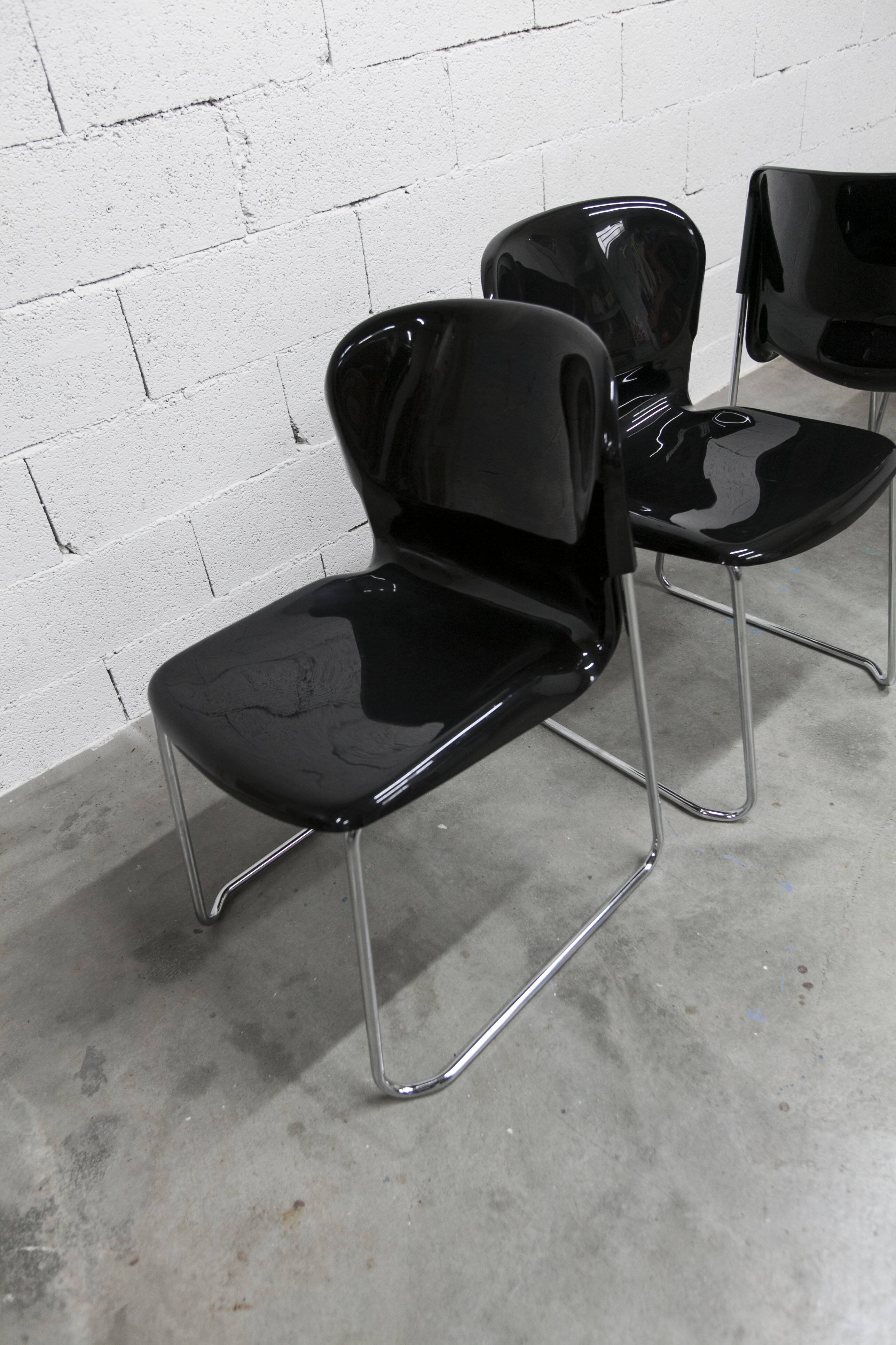 Set of 29 stackable SM400 chairs designed by Gerd Lange in 1980 by Drabert