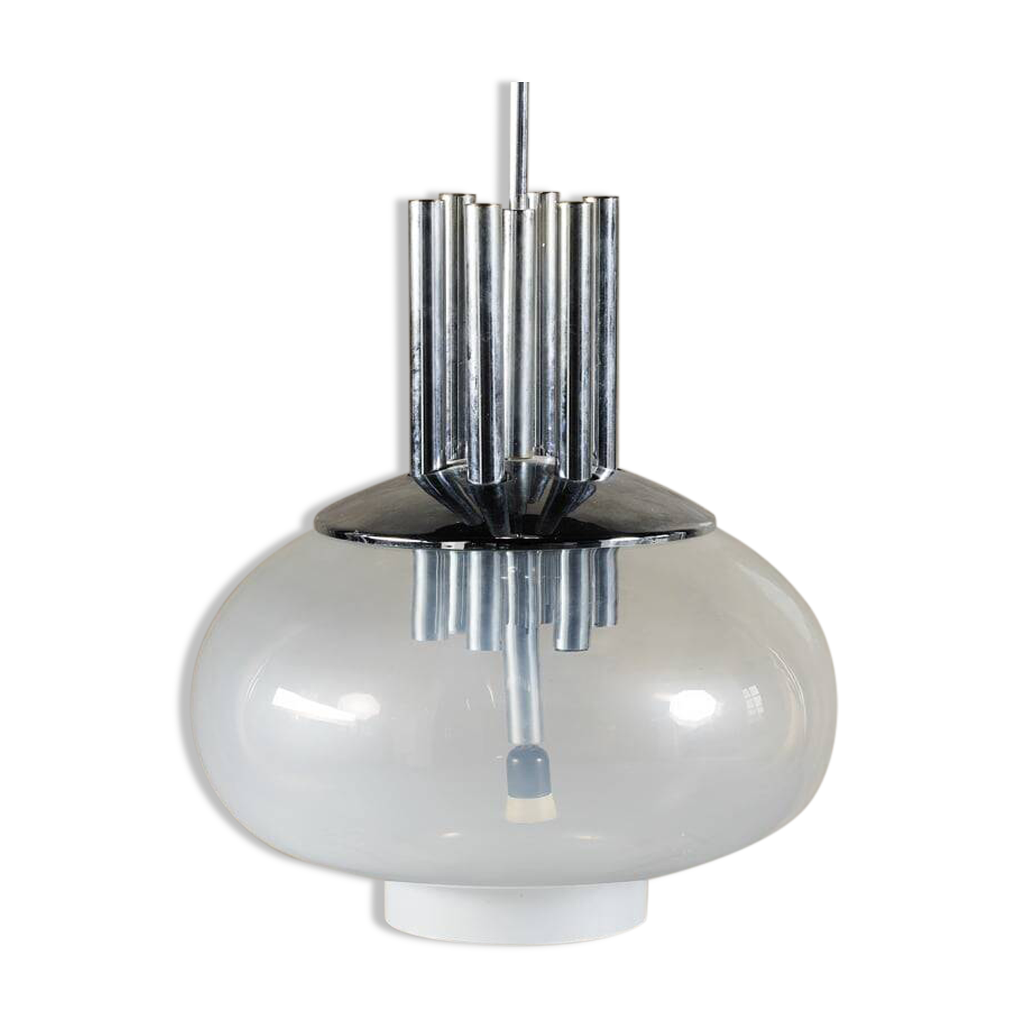 Murano glass pendant light by Carlo Nason for Mazzega, Italy, 1970s