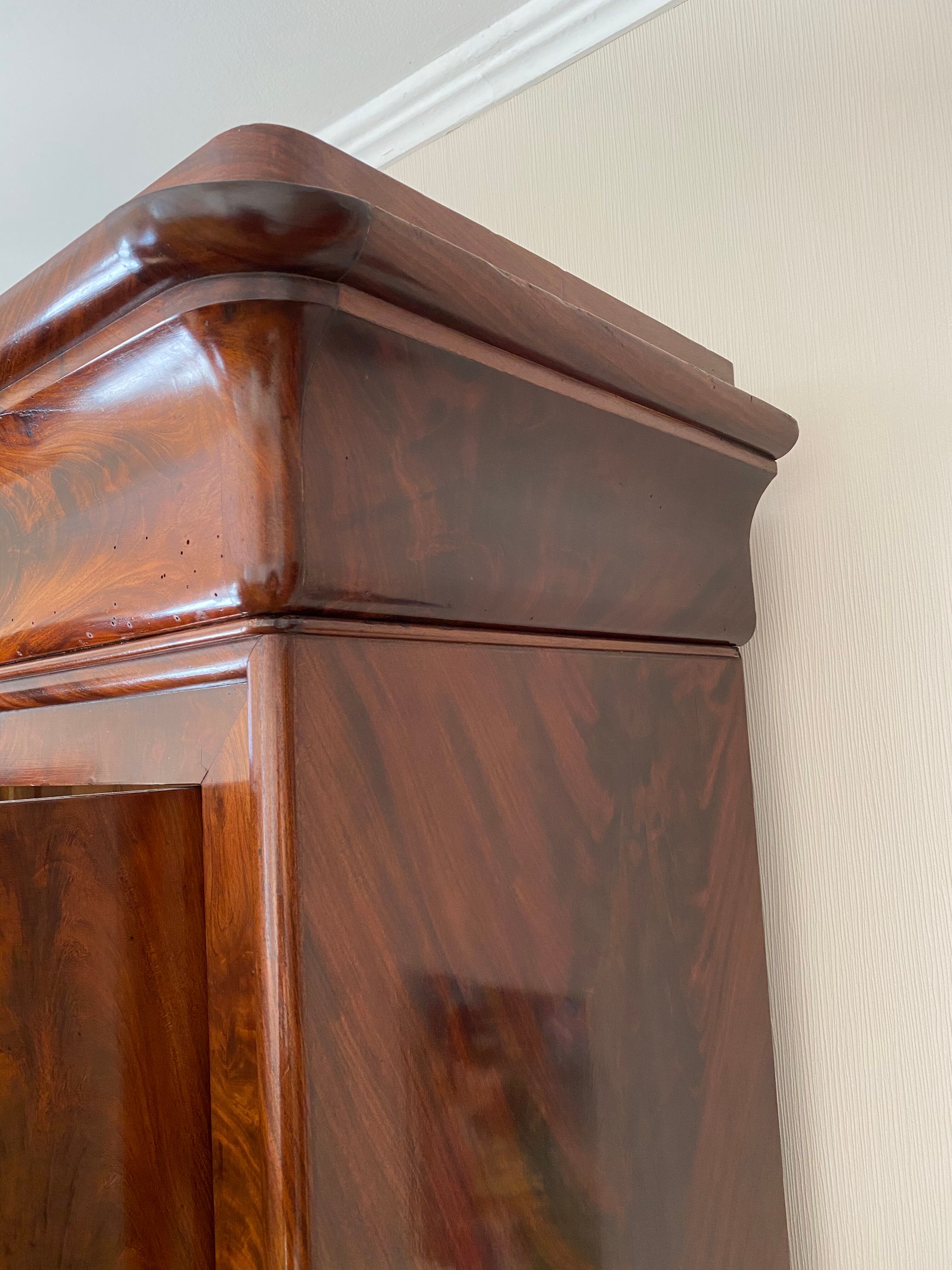 Mahogany wardrobe 19th Charles X