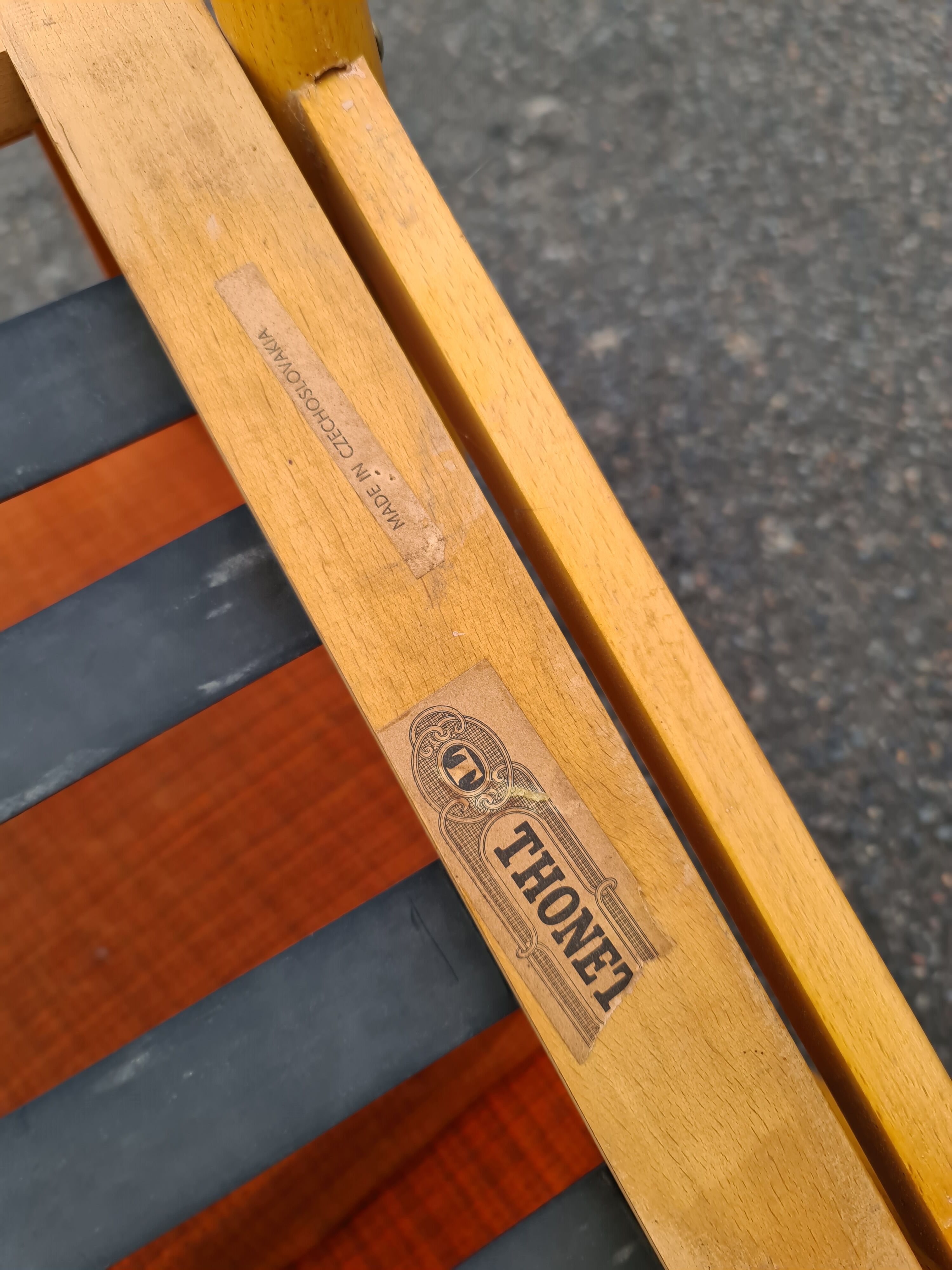 Fauteuil scandinave "Boomerang" Thonet 1950/60