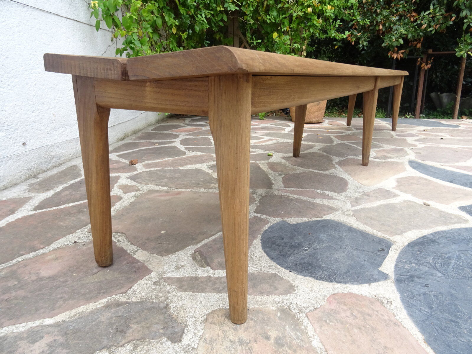 Oak cloakroom bench 247 cm