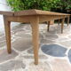 Oak cloakroom bench 247 cm