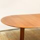 Round Circular Extendable Mid Century Teak Dining Table