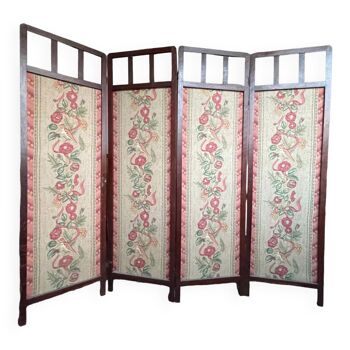 Wooden screen with canvas - Art Deco