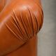 Rino Maturi Depositato Lounge Chairs in cognac leather for Mimo Padova