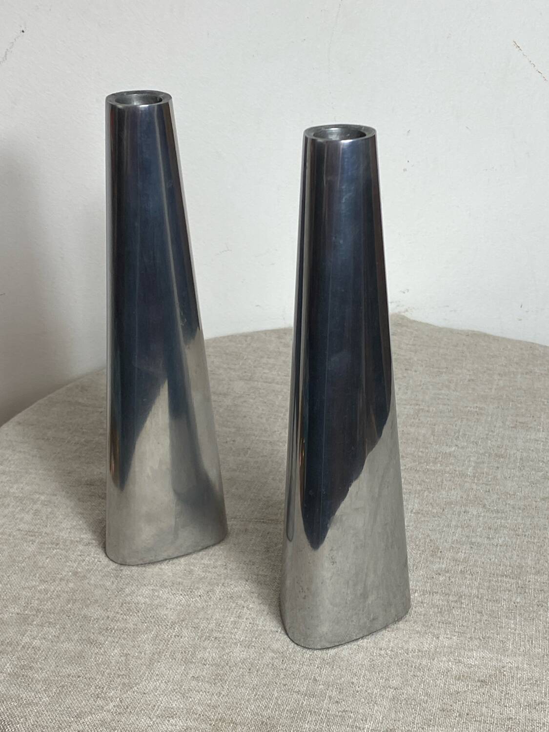 Pair of Swedish design candlesticks, Ehlen Johansson