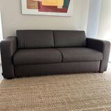 Sofá cama 3 plazas en piel