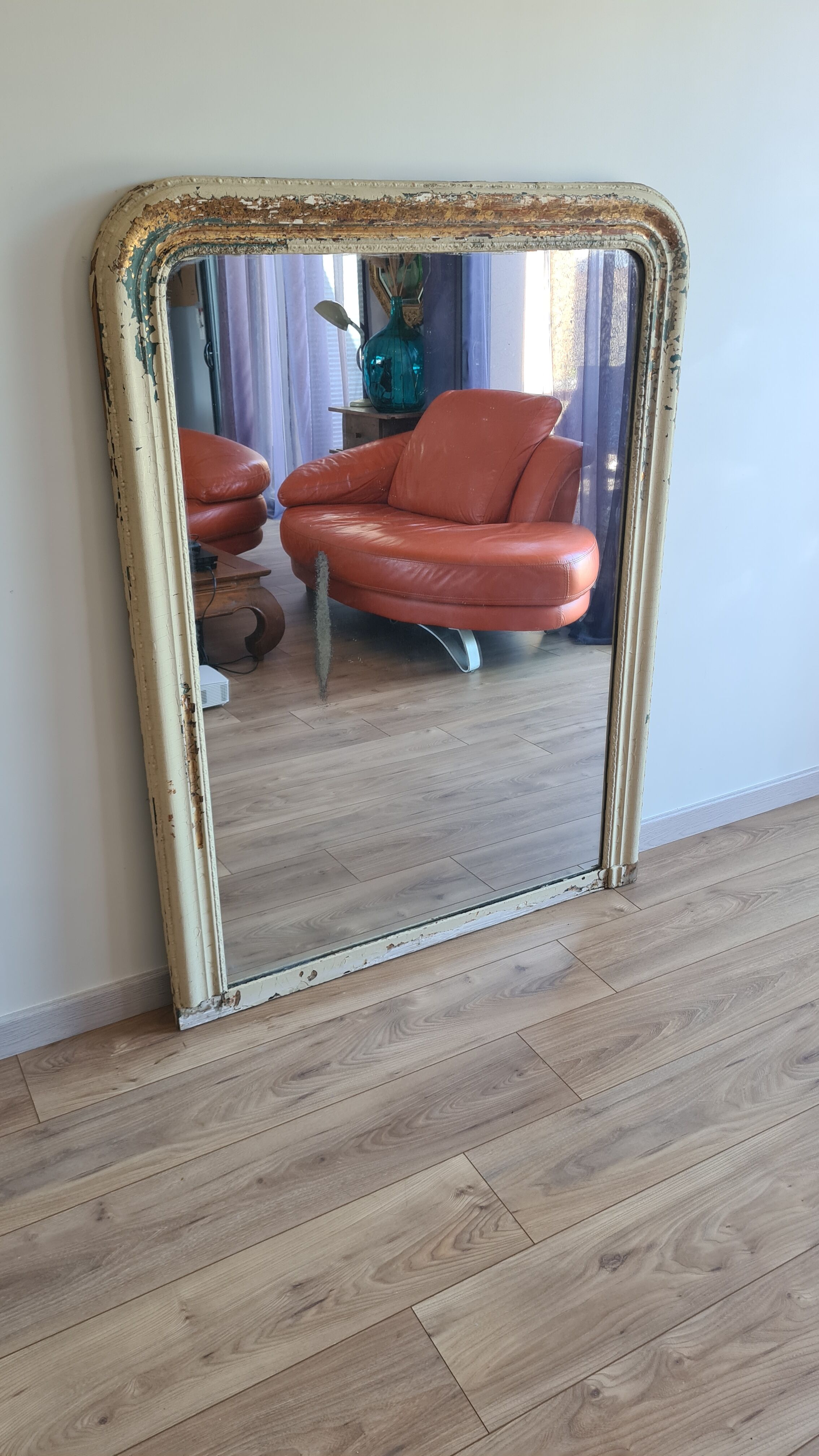 Mirror Louis Philippe shabby chic 139 x 106 cm