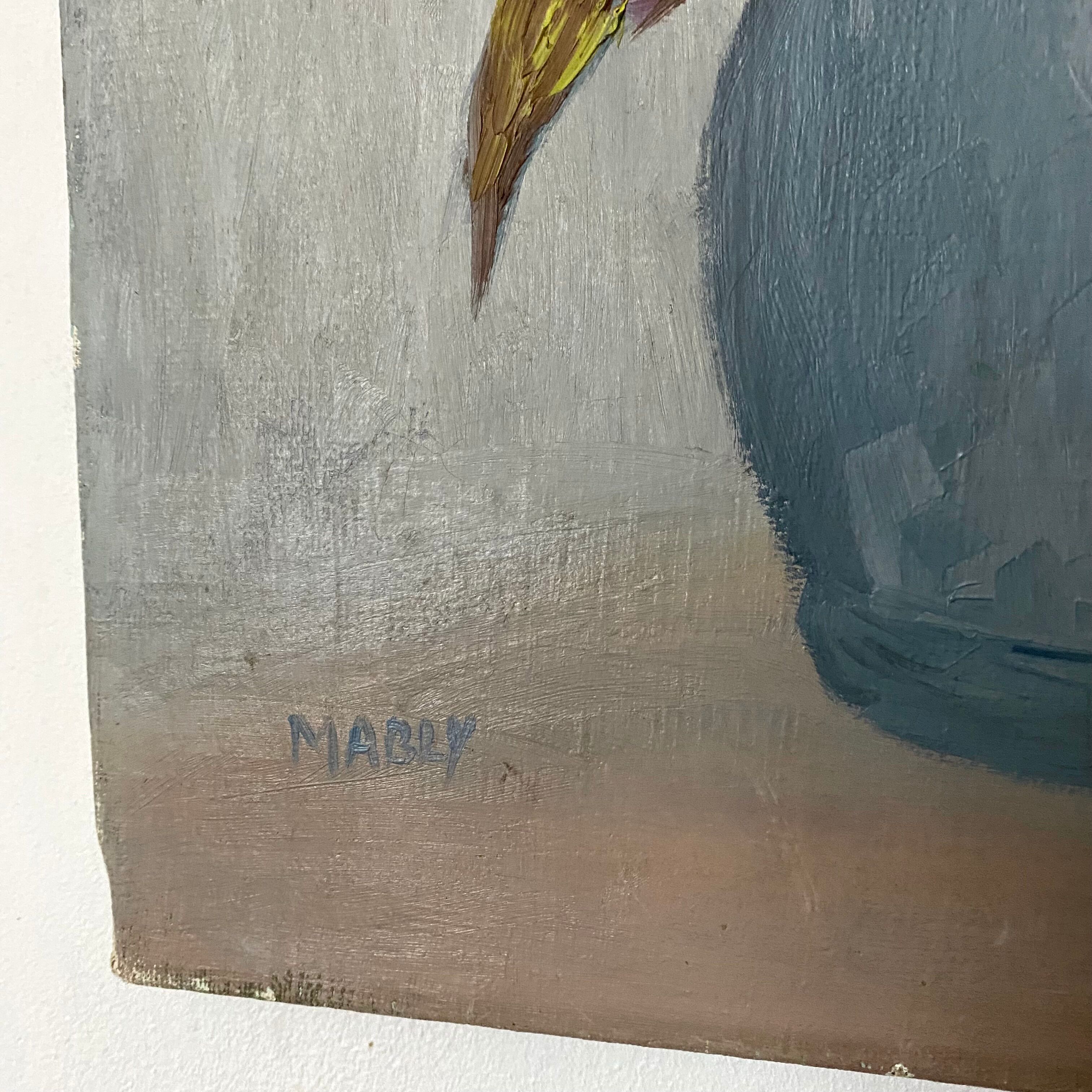 Oil on ancient canvas