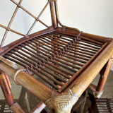 70s bamboo table and chairs