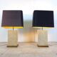 Pair of pierre de France table lamps, 1970s