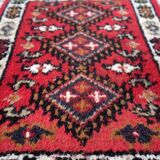 Tapis vintage du Moyen-Orient Hamadan fait main en laine – 40 x 56 cm