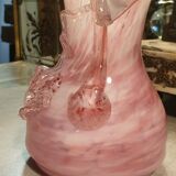Colored blown glass vase