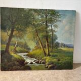 Forest landscape sign