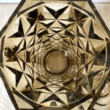 Vintage smoked glass vases