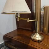 Lampe en laiton articulée ancienne vintage boudet classique chic fabriquée en France