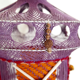 Suspension violette en macramé, années 70