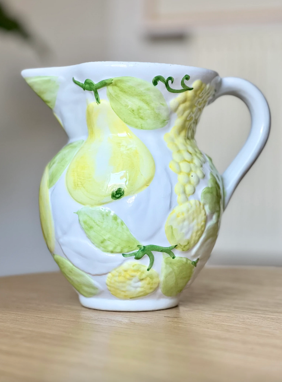 Large pitcher in slip Chaumette Italy