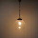 Glass hanging lamp Kamenicky Senov, 1970