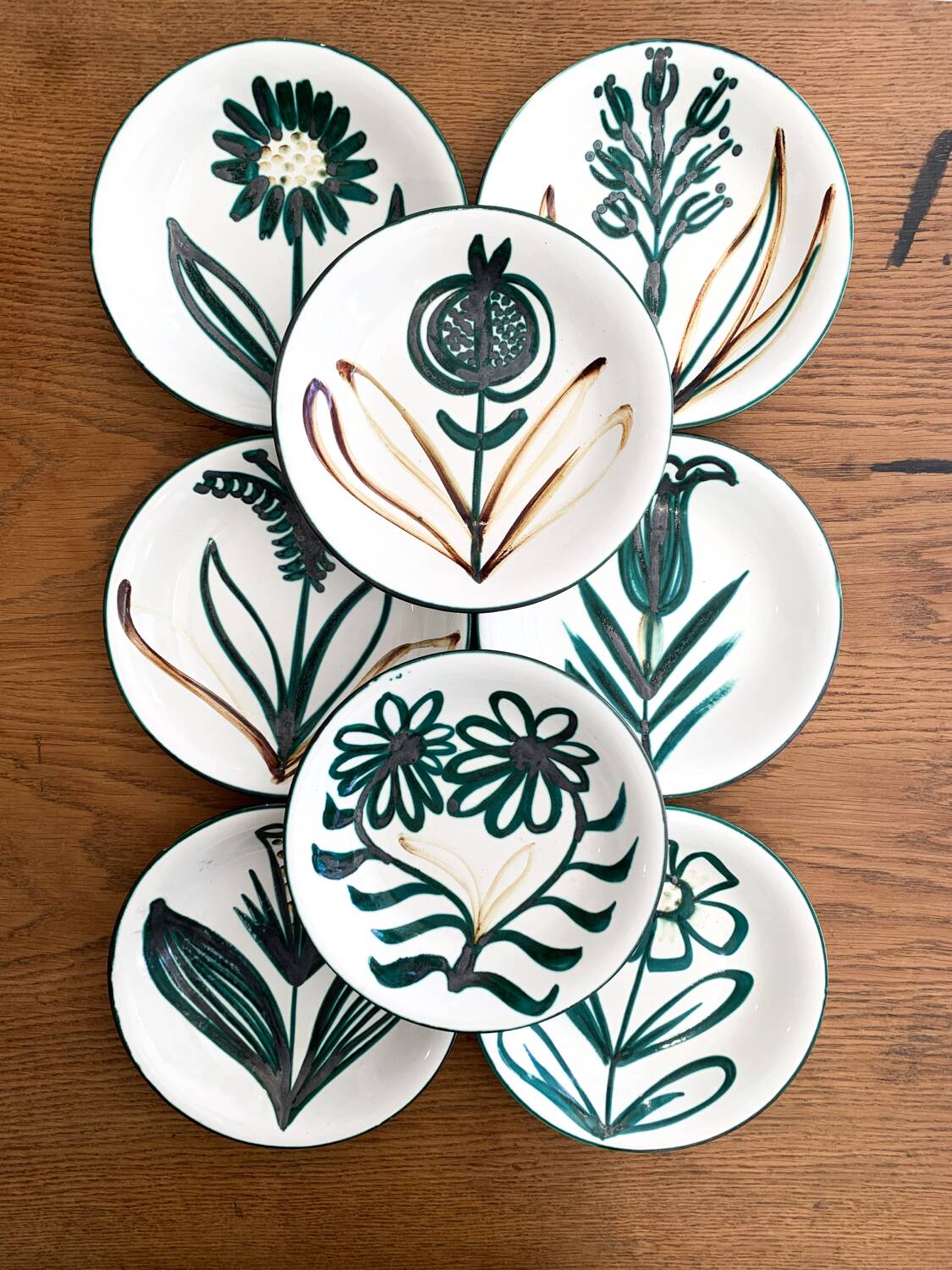 Assiettes Robert Picault Vallauris