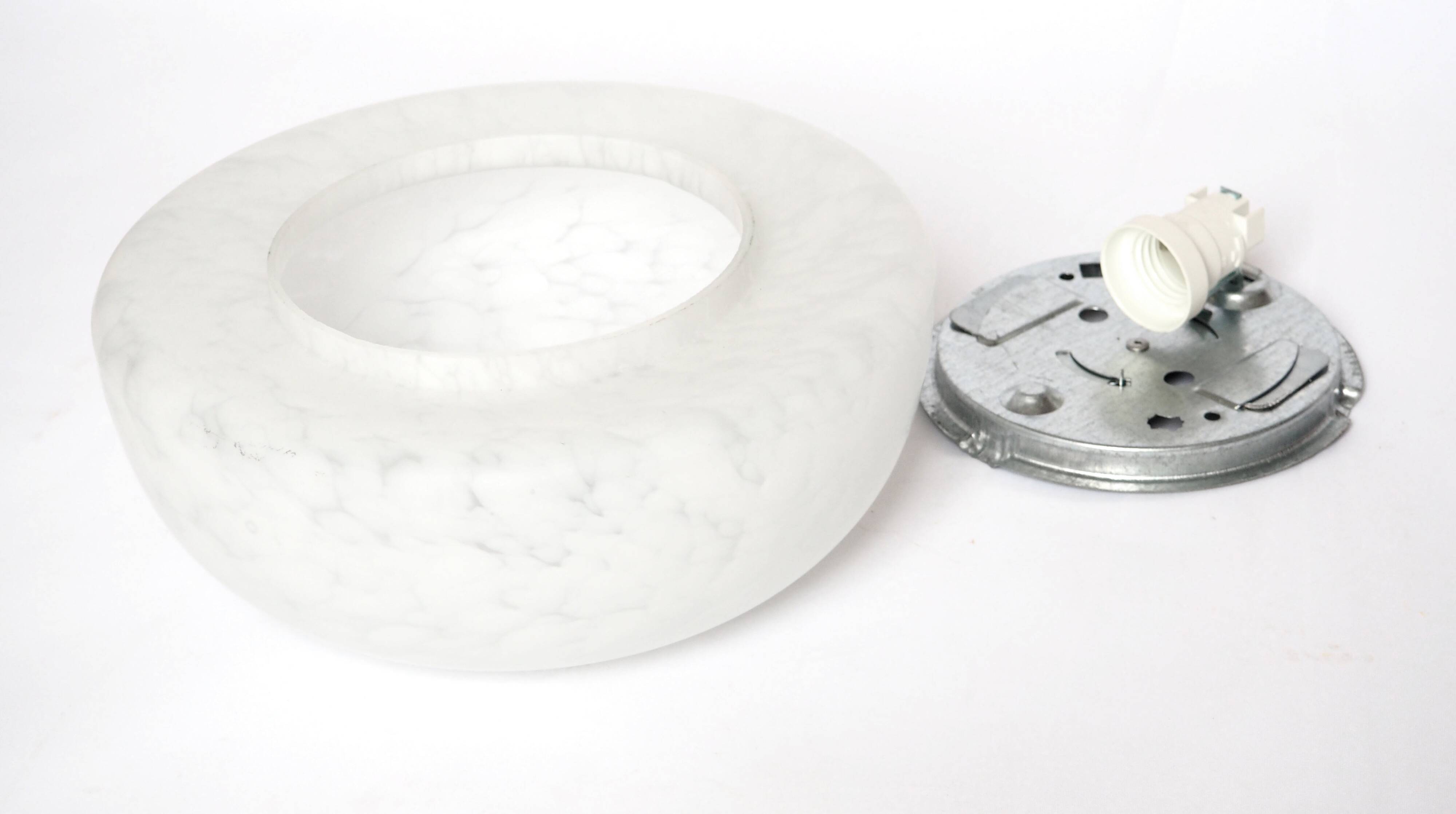 Large glass ceiling light from Clichy