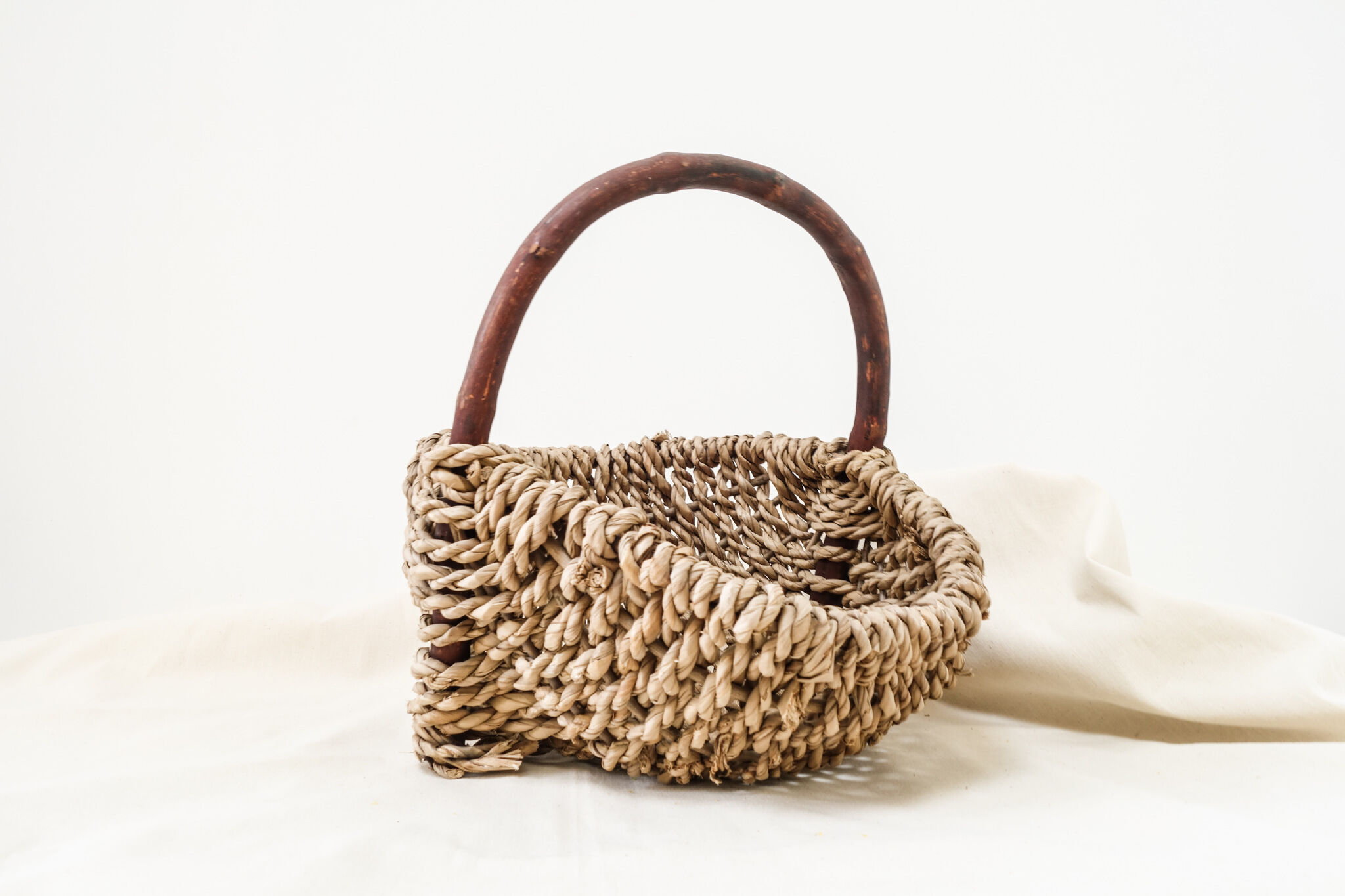 Rare 50s cord basket.