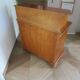 Vintage commode secretary dressing table sliding top 7 drawers cherry wood