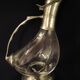 Wine carafe, duck design, glass and metal A553