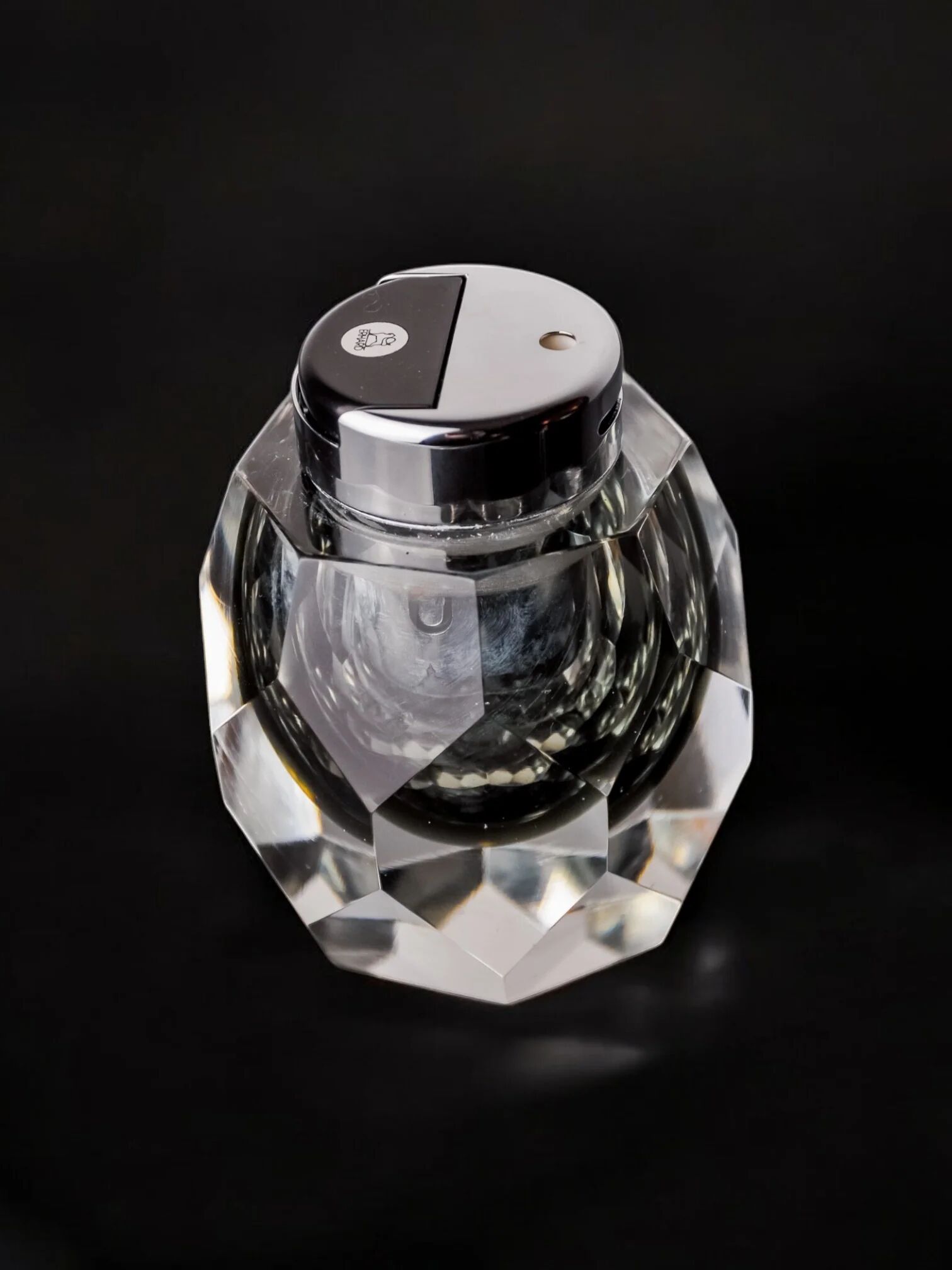 Faceted Sommerso lighter by Seguso, Murano, Italy, 1970s