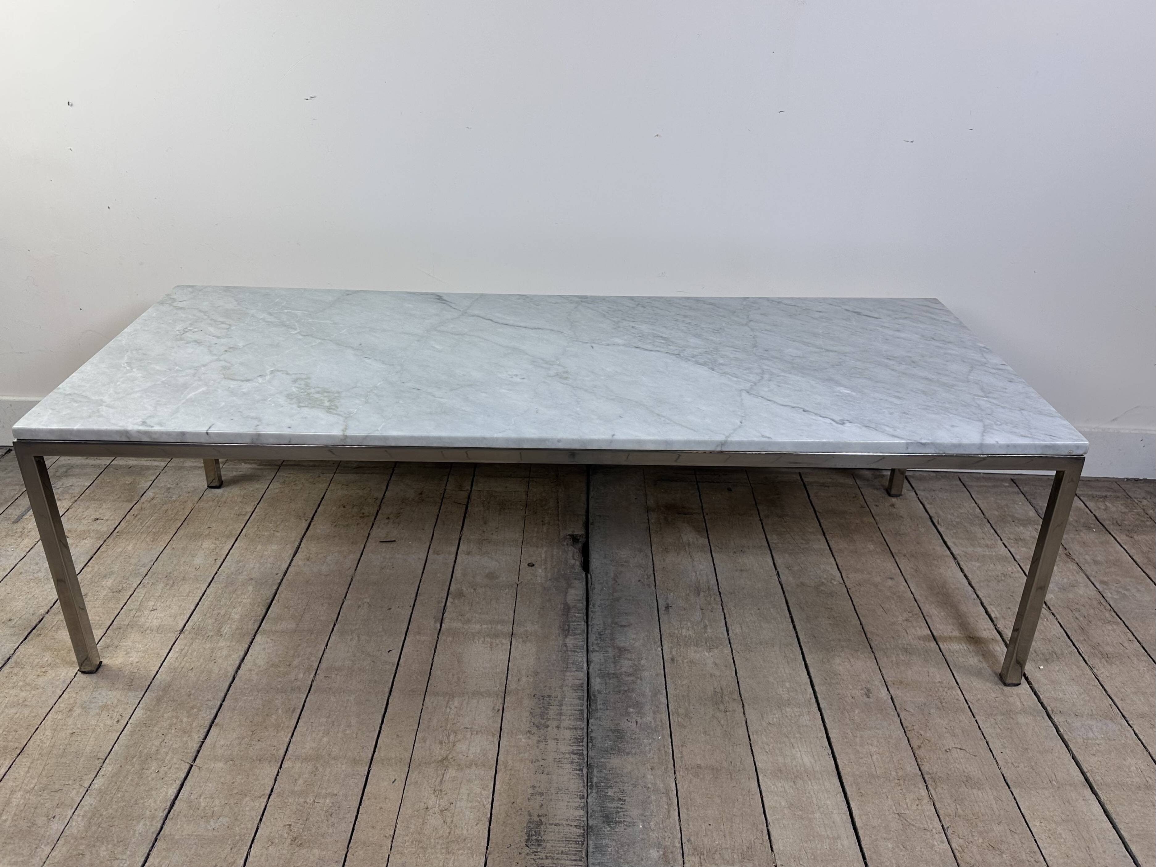 Table basse en marbre Knoll International, années 70