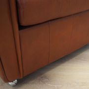Fauteuil en cuir, design danois, années 1960, production : Danemark