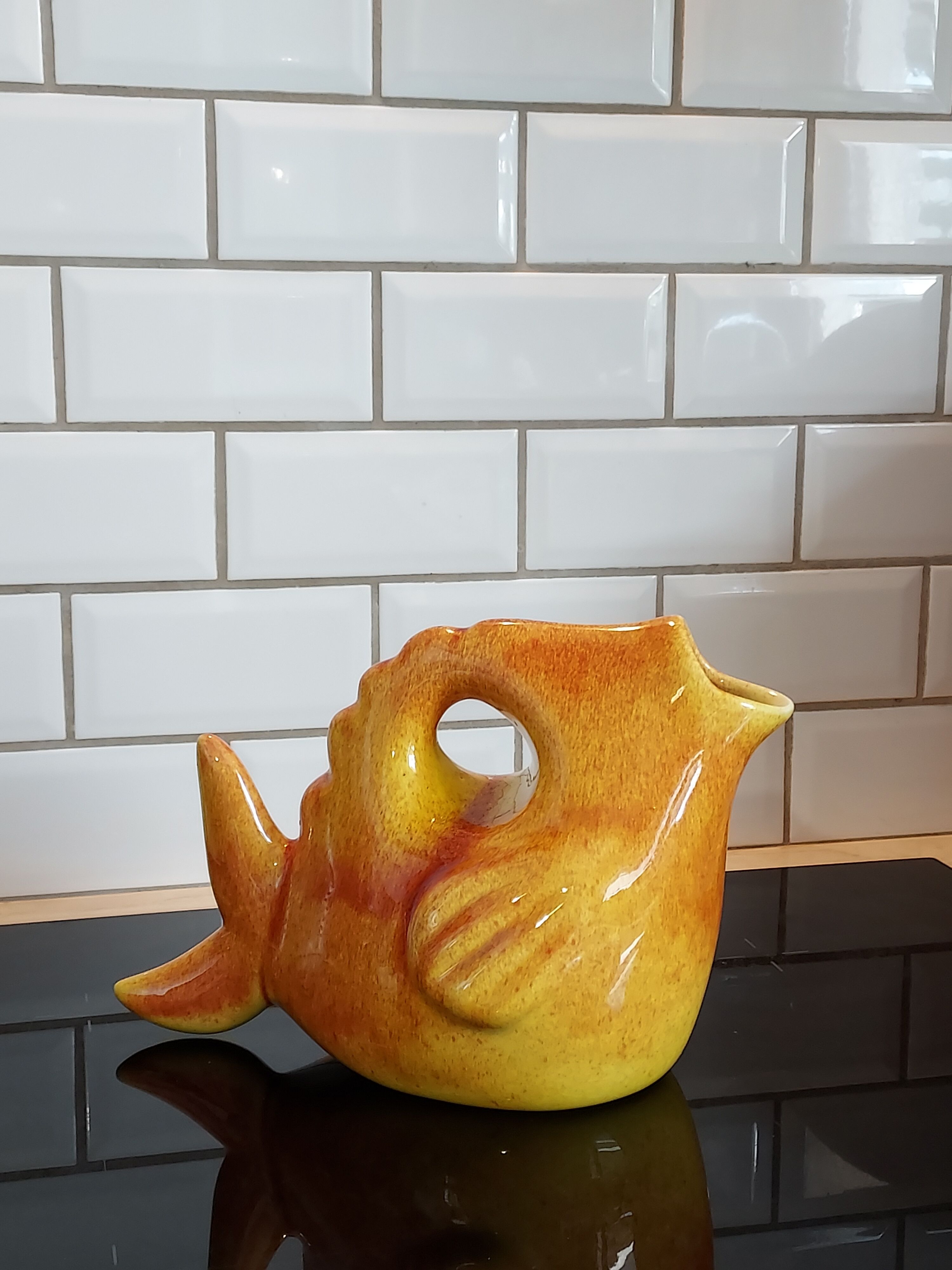 Ceramic fish pitcher