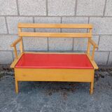 Vintage childrens bench with storage