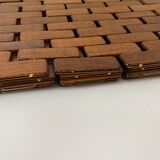 Set de table en teck design scandinave année 70
