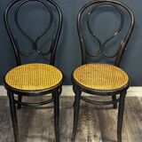 Pair of Thonet chairs - new caning