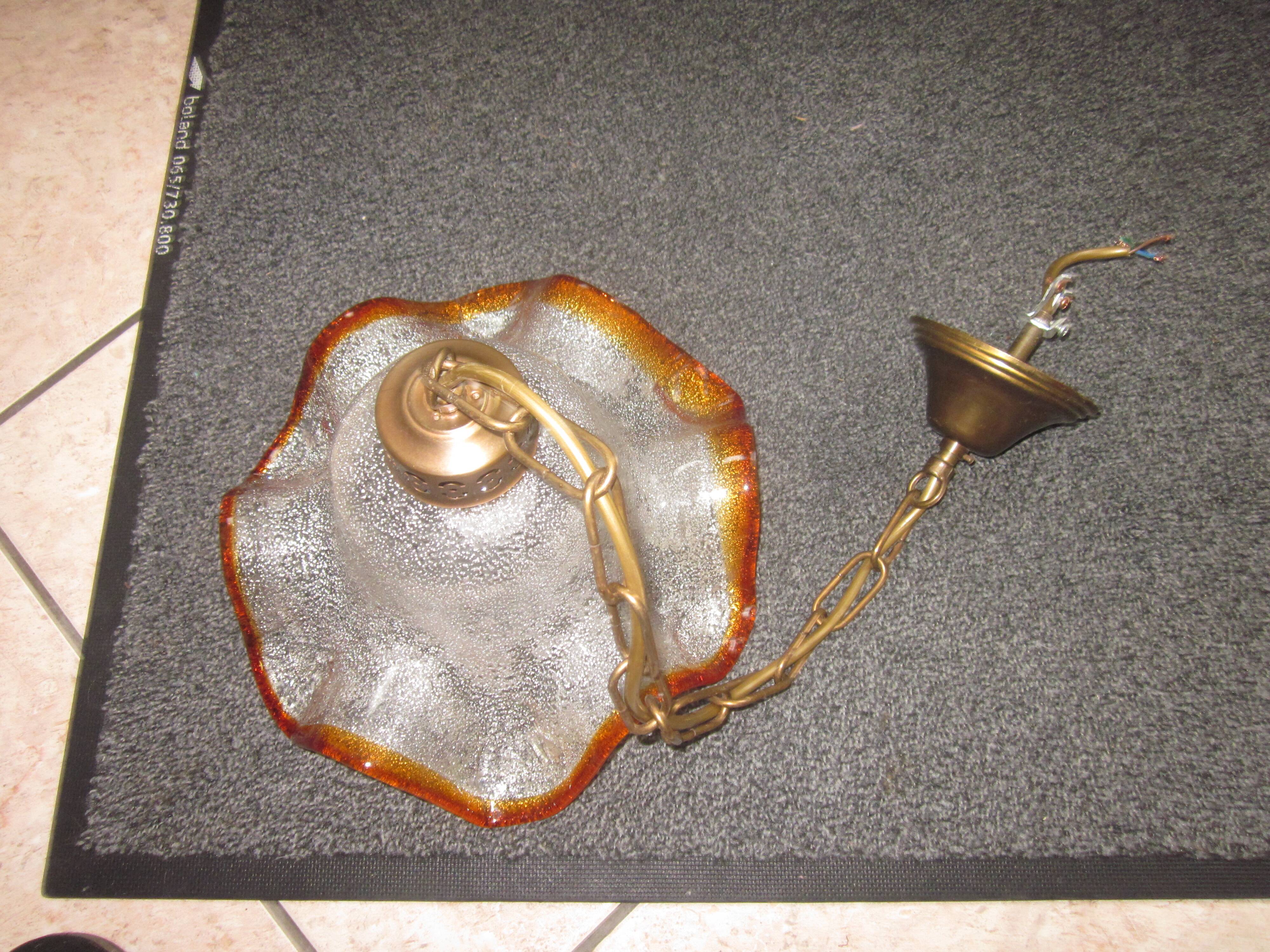 Granite glass hanging lamp