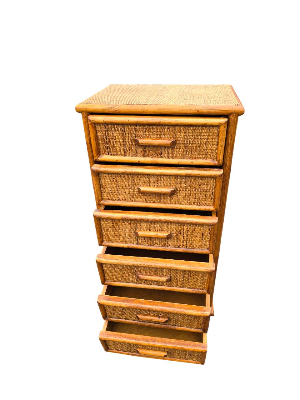 Rattan chest of drawers / chest of drawers