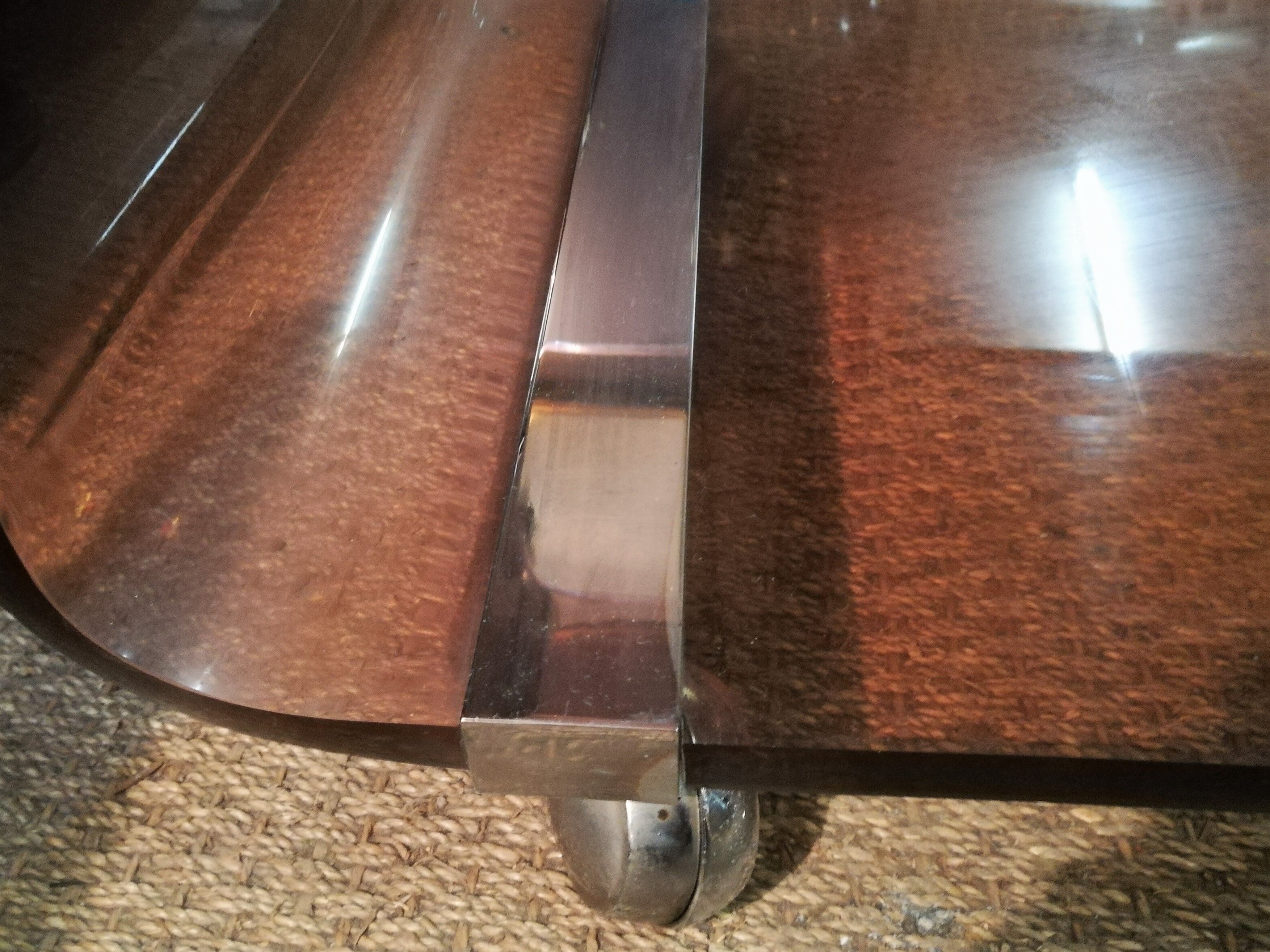 Coffee table in plexiglass Michel Dumas