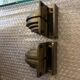 Stunning shelve Glass with Bronze brackets 1970s Peter Ghyczy