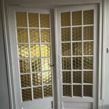 Double portes vitrage années 70