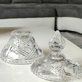 Elegant crystal candy box, with geometric design, Boho-Chic style