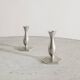 2 bougeoirs danois en étain par Just Andersen, années 1940